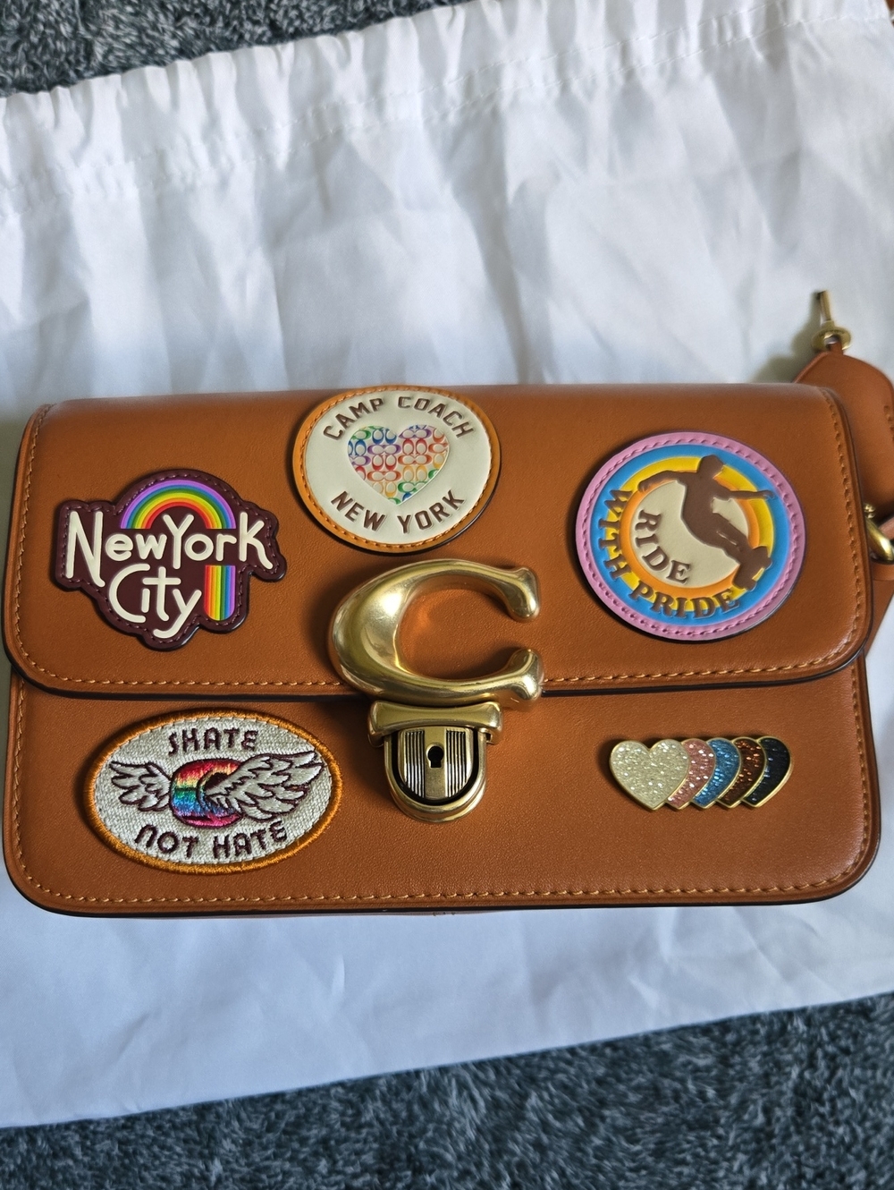 Coach Pride Studio 19 Shoulder Bag With Patches - Picture 6 of 8